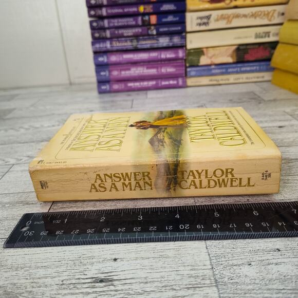Answer As A Man by Taylor Caldwell 1981 First Fawcett Crest Printing Paperback - Picture 6 of 12
